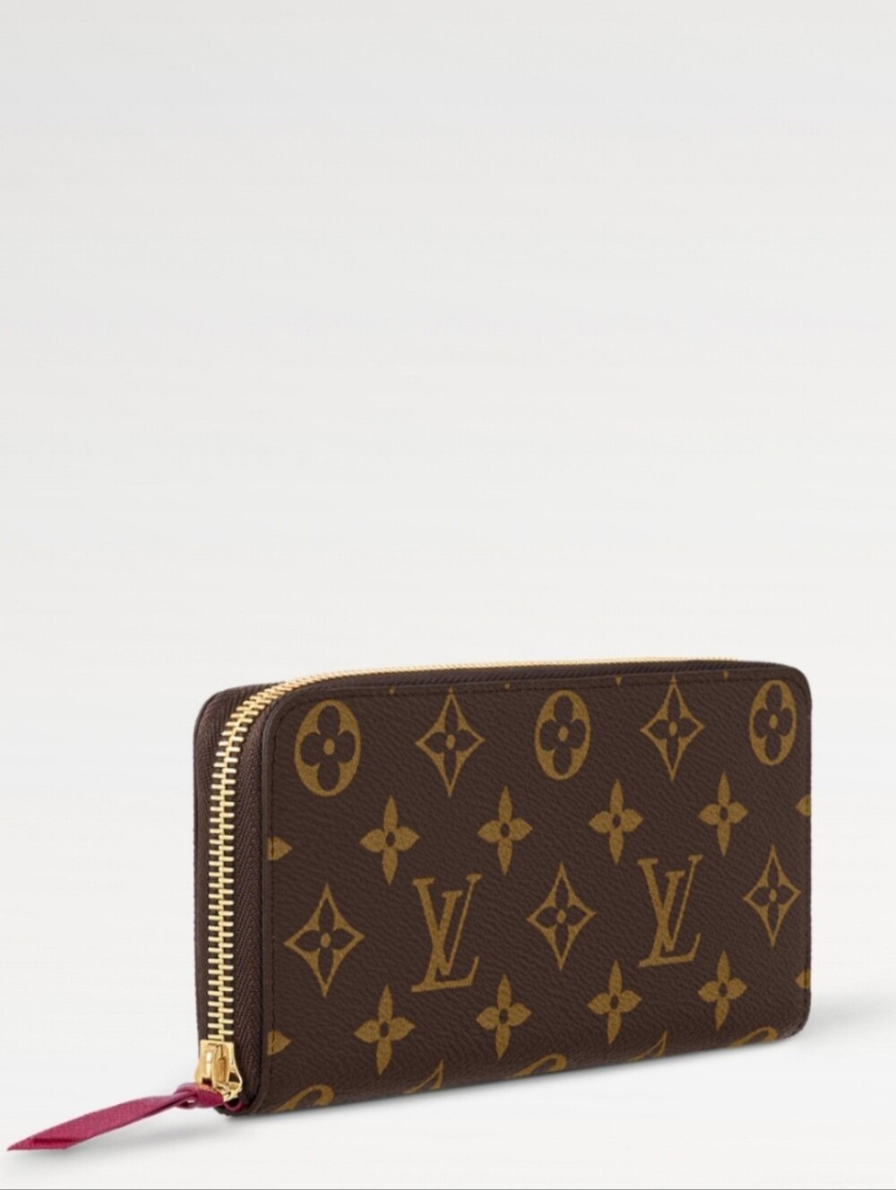 Louis Vuitton Clemence Monogram Long Zip Around Wallet